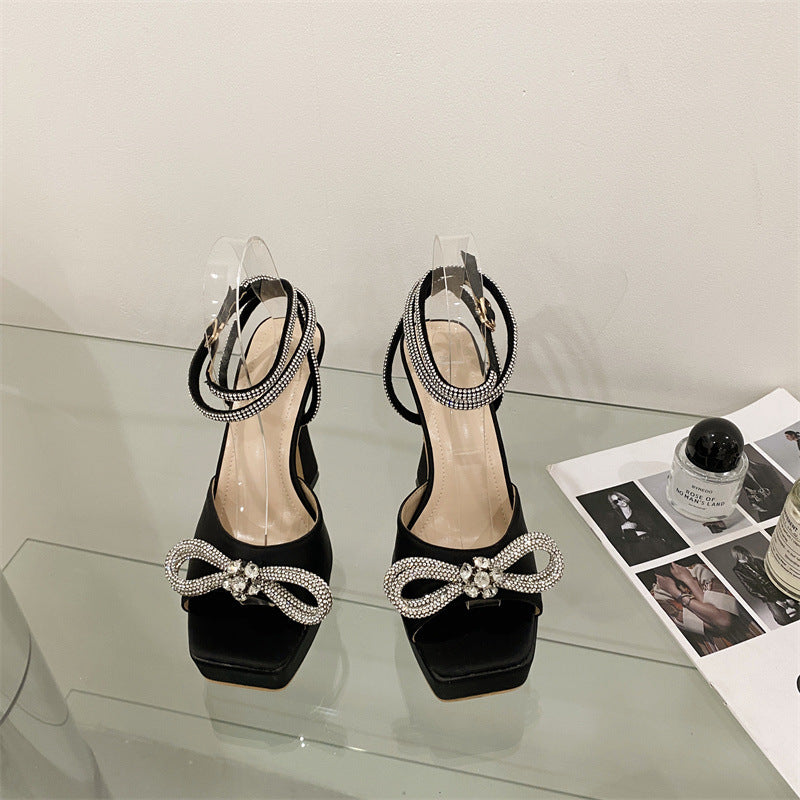 Chunky Thick Sole Waterproof Platform High Heeled Sandals For Women
