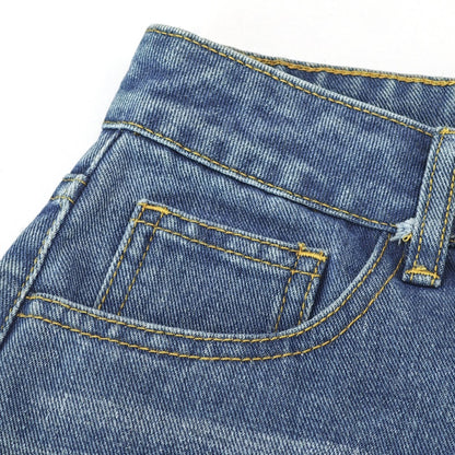 Women's High-Waist Jeans, Straight-Leg Ankle-Length Jeans In A Classic Style