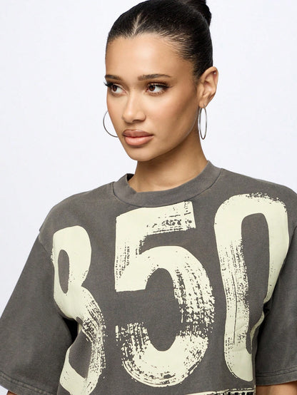 Women's Super City Street Style Pattern T-shirt
