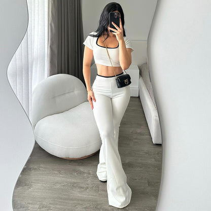 Comfortable Low Waist Elastic Navel Slightly Pull Slimming Suit